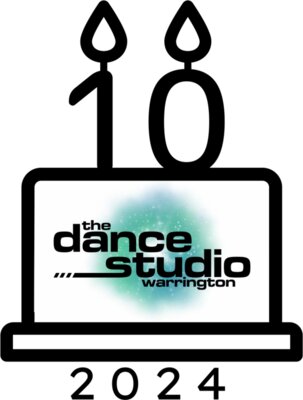 10th birthday design black logo